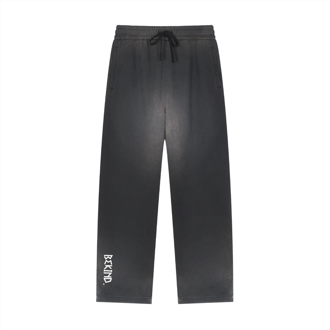 Sun Fade Raw Edge Straight-Leg Sweatpants