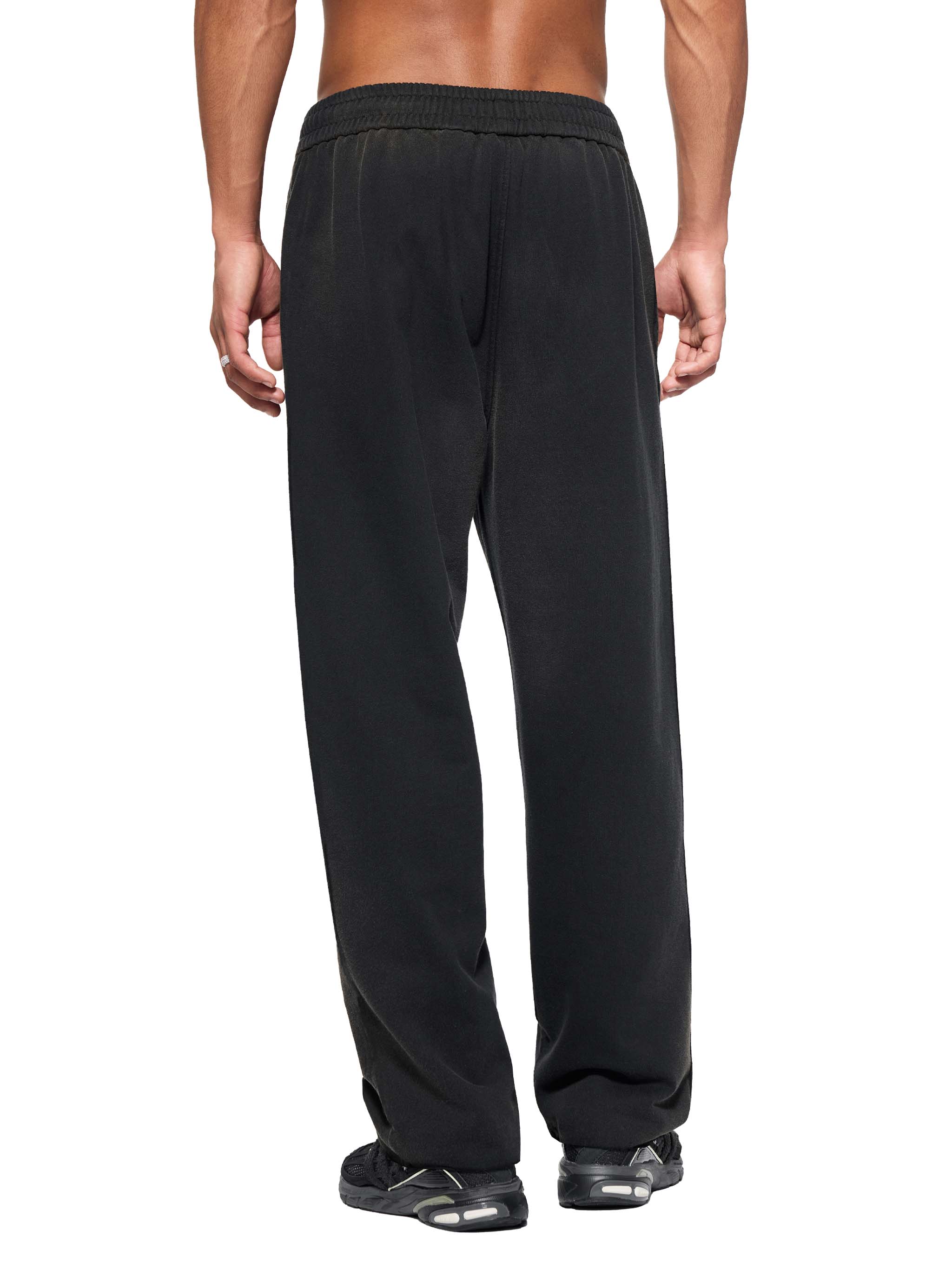 Sun Fade Raw Edge Straight-Leg Sweatpants